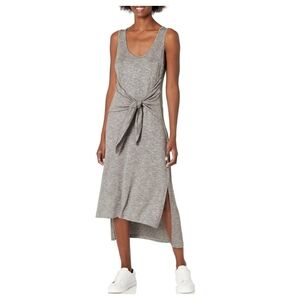 LA BLANCA Gray Beach Tie-Up Midi Dress 3X Vacation Summer